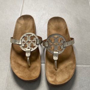 Tory Burch miller cloud sandals; worn once